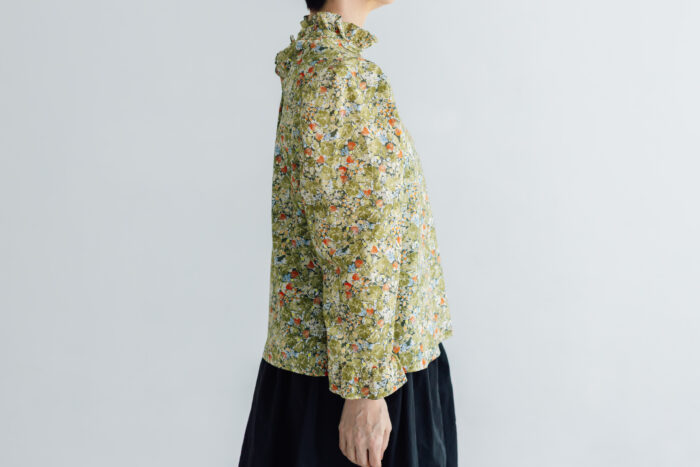 WILD BERRY FIELD LAWN MEIER BLOUSE sepia 2 WILD BERRY FIELD LAWN MEIER BLOUSE sepia 2