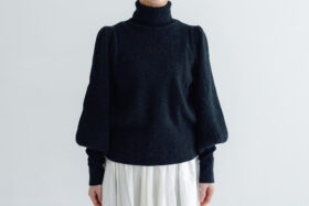 新色タートルネックニット poin（ポワン）charcoal 1