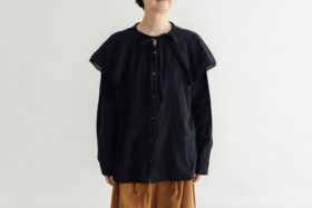 予約 RS29 CAPE COLLAR BLOUSE black  11月初〜11月中 1