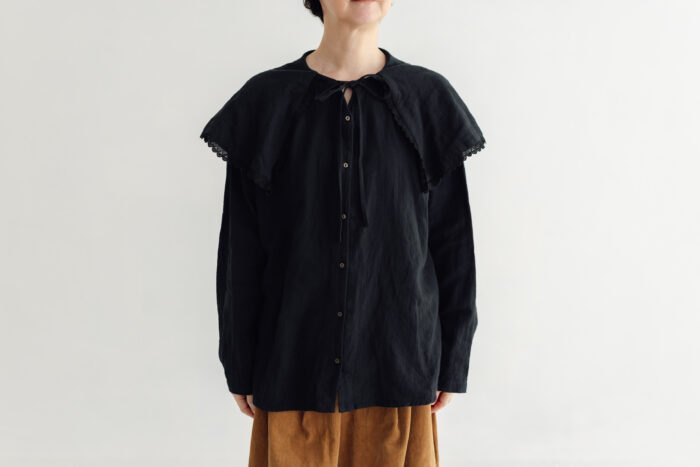 予約 RS29 CAPE COLLAR BLOUSE black  11月初〜11月中 1