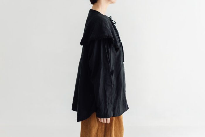 予約 RS29 CAPE COLLAR BLOUSE black  11月初〜11月中 2