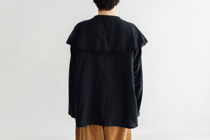 予約 RS29 CAPE COLLAR BLOUSE black  11月初〜11月中 3