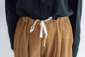予約 G1230 ORGANIC CORDUROY OEUF PANTS beige 9月末〜10月初 4