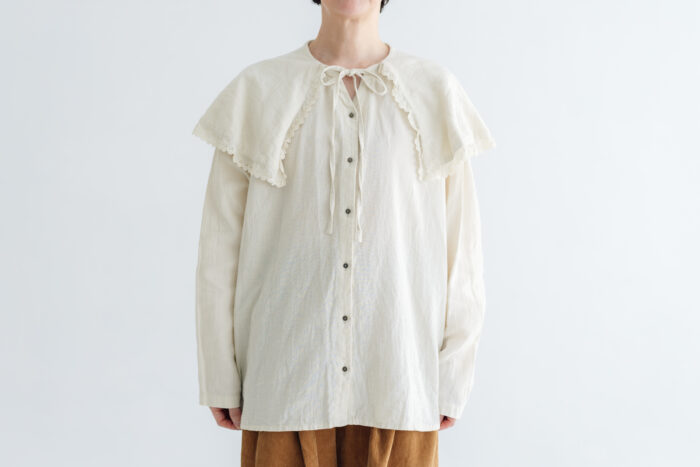 予約 RS29 CAPE COLLAR BLOUSE off white  11月初〜11月中 1