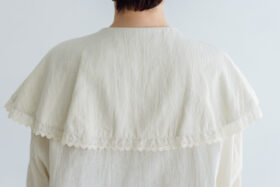 予約 RS29 CAPE COLLAR BLOUSE off white  11月初〜11月中 5