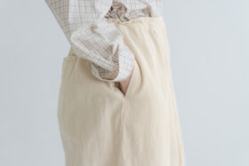 予約 G1230 ORGANIC CORDUROY OEUF PANTS milk 9月末〜10月初 4
