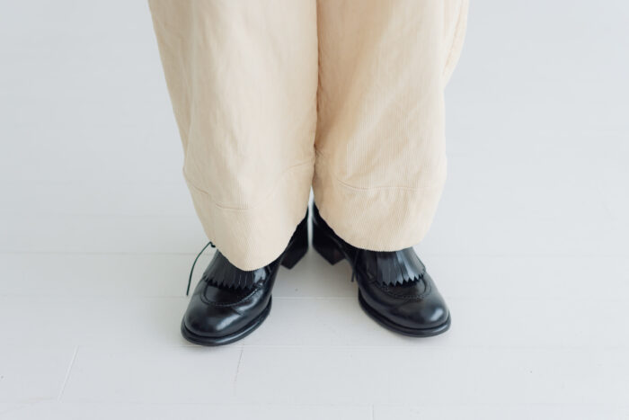 予約 G1230 ORGANIC CORDUROY OEUF PANTS milk 9月末〜10月初 5