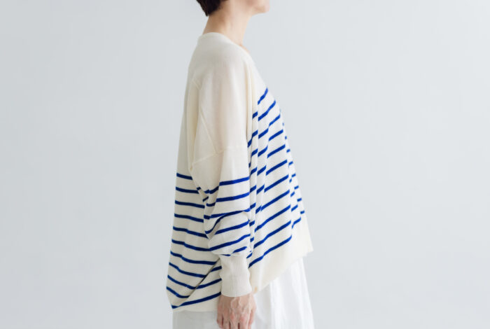 予約 LA521 BASQUE BORDER DIMENSION KNIT gitanes 10月中〜10月末 2