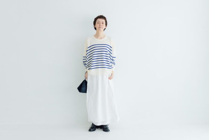 予約 LA521 BASQUE BORDER DIMENSION KNIT gitanes 10月中〜10月末 5