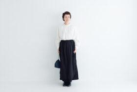予約 G1254 SONIA SKIRT noir 11月中〜11月末 5