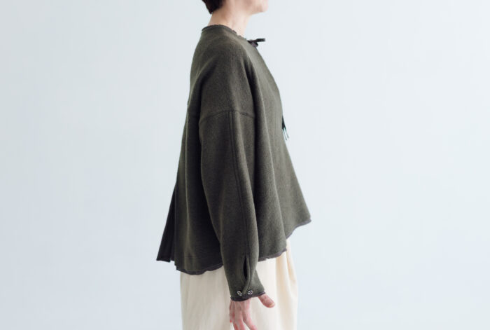 予約 RS31 BACK SHIRRING PULLOVER khaki 11月初〜11月中 2