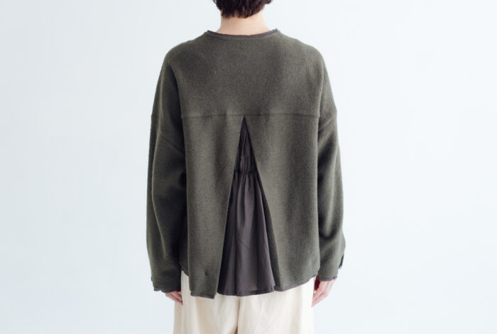 予約 RS31 BACK SHIRRING PULLOVER khaki 11月初〜11月中 3