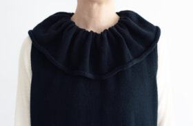 予約 G1245 PIERROT COLLAR KNIT SALOPETTE black 10月末〜11月初 4 予約 G1245 PIERROT COLLAR KNIT SALOPETTE black 10月末〜11月初 4