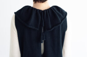 予約 G1245 PIERROT COLLAR KNIT SALOPETTE black 10月末〜11月初 5 予約 G1245 PIERROT COLLAR KNIT SALOPETTE black 10月末〜11月初 5