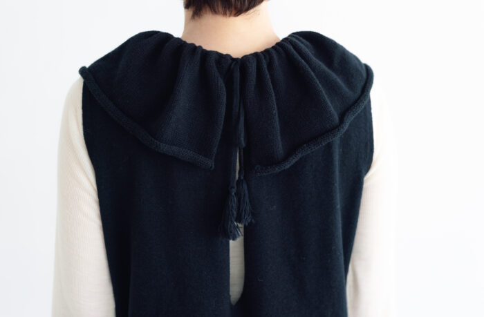 予約 G1245 PIERROT COLLAR KNIT SALOPETTE black 10月末〜11月初 5 予約 G1245 PIERROT COLLAR KNIT SALOPETTE black 10月末〜11月初 5