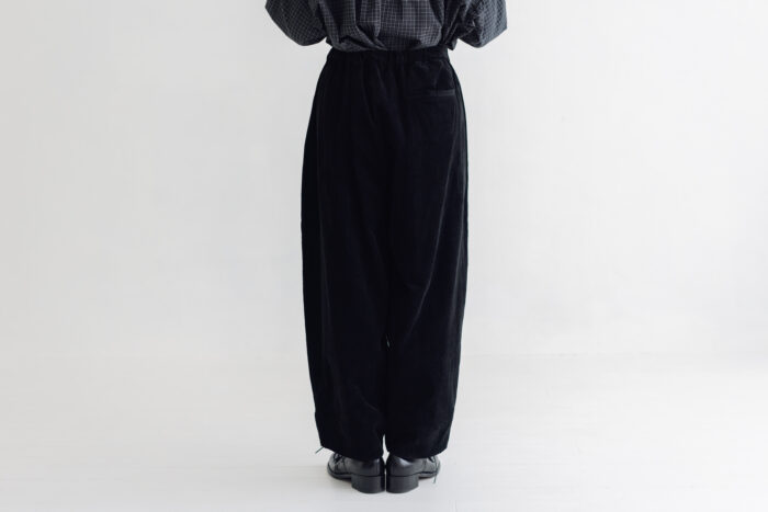 予約 G1230 ORGANIC CORDUROY OEUF PANTS black 9月末〜10月初 3