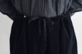 予約 G1230 ORGANIC CORDUROY OEUF PANTS black 9月末〜10月初 5