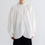 予約 RS24 STAND COLLAR EMBROIDERY BLOUSE  off white 10月中〜10月末
