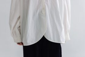 予約 RS24 STAND COLLAR EMBROIDERY BLOUSE  off white 10月中〜10月末 5