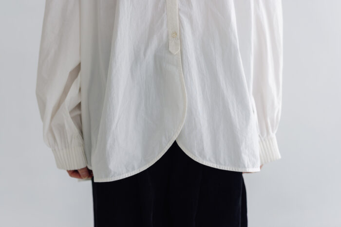 予約 RS24 STAND COLLAR EMBROIDERY BLOUSE  off white 10月中〜10月末 5