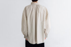 予約 RS24 STAND COLLAR EMBROIDERY BLOUSE light gray  10月中〜10月末 3