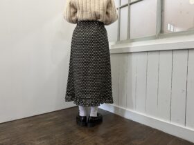 No.8462 LINEN ARTICHOKE FRILLED HEM SKIRT 11-1月 3