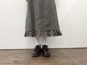 No.8462 LINEN ARTICHOKE FRILLED HEM SKIRT 11-1月 4