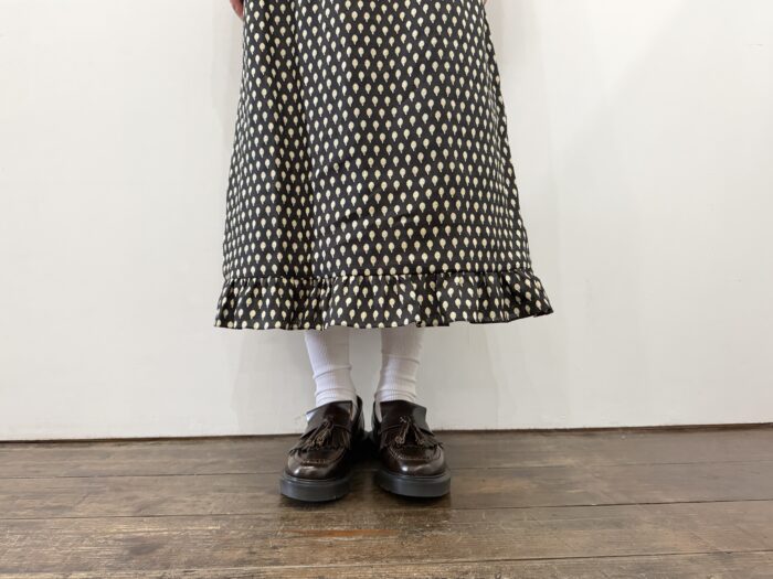 No.8462 LINEN ARTICHOKE FRILLED HEM SKIRT 11-1月 4