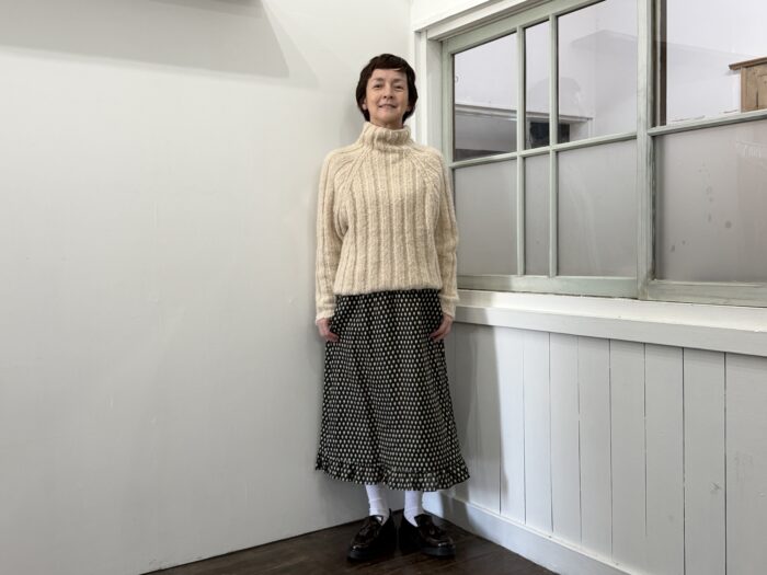 No.8462 LINEN ARTICHOKE FRILLED HEM SKIRT 11-1月 6