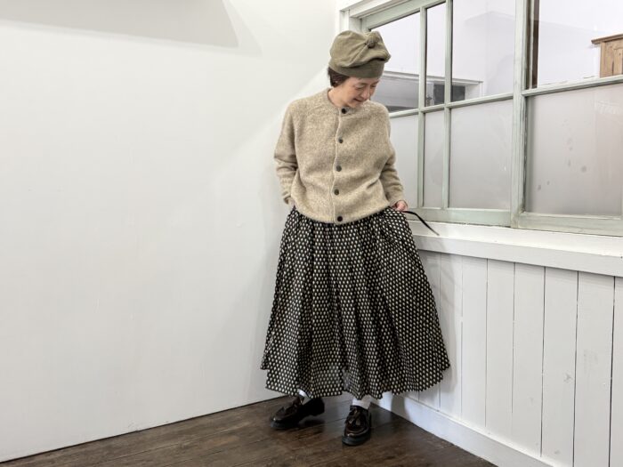No.8461 LINEN ARTICHOKE GATHER SKIRT 11-1月 6
