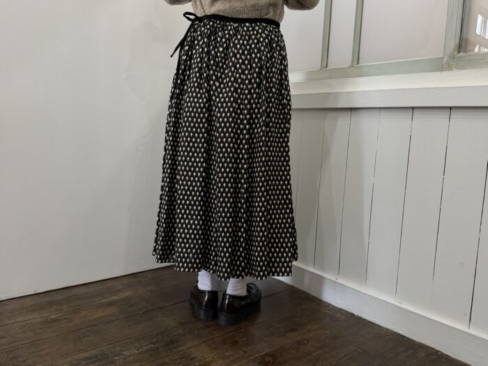 No.8461 LINEN ARTICHOKE GATHER SKIRT 11-1月 3