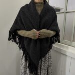 No.8512 WOOL ALPACA BLANKET charcoal 11-1月