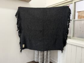 No.8512 WOOL ALPACA BLANKET charcoal 11-1月 6