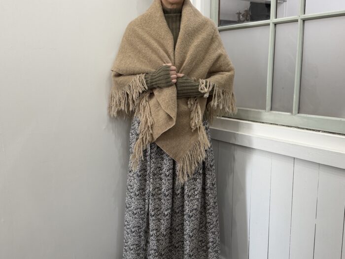 No.8512 WOOL ALPACA BLANKET beige 11-1月 1