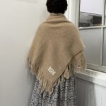 No.8512 WOOL ALPACA BLANKET beige 11-1月