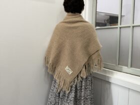 No.8512 WOOL ALPACA BLANKET beige 11-1月 3