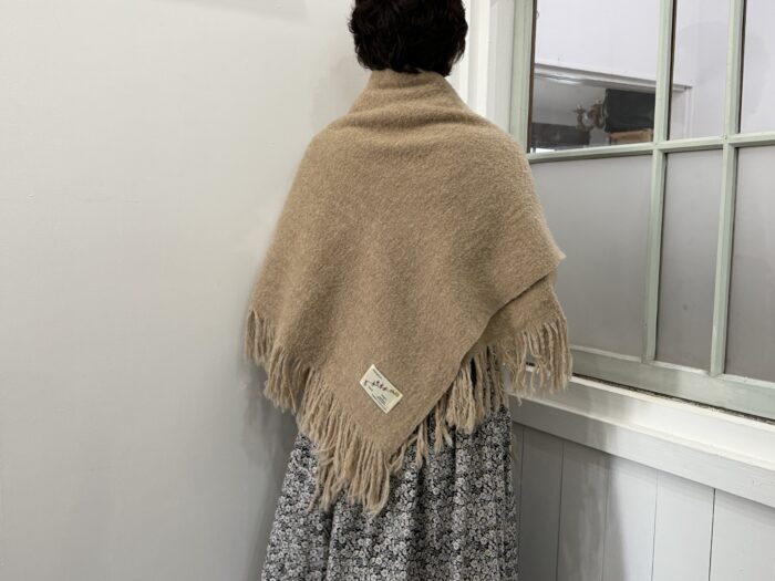 No.8512 WOOL ALPACA BLANKET beige 11-1月 3