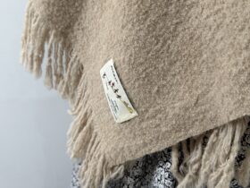 No.8512 WOOL ALPACA BLANKET beige 11-1月 5