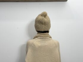 No.8521 YAK KNIT MUFFLER HAT milk tea 11-1月 4