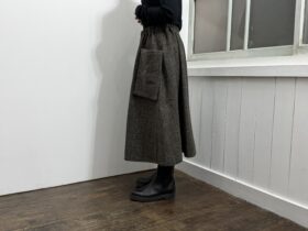No.8506 GLEN CHECK TWEED POCKET SKIRT 11-1月 2