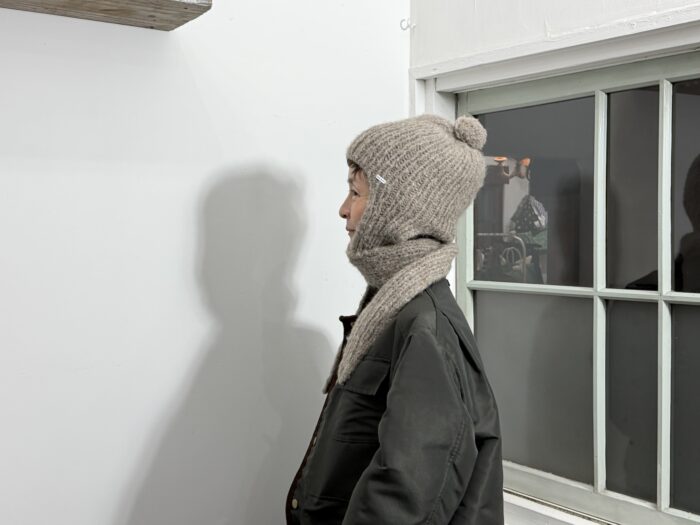 No.8521 YAK KNIT MUFFLER HAT Taupe 11-1月 2