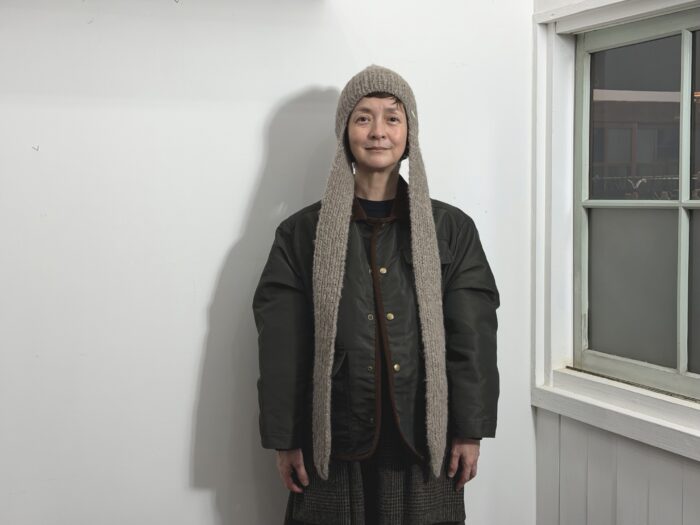 No.8521 YAK KNIT MUFFLER HAT Taupe 11-1月 1