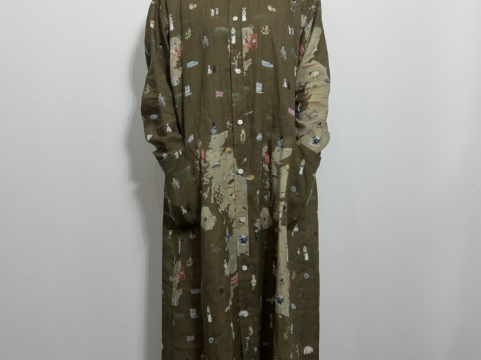 No.8600 LINEN T.I.G.B. RUFFLE COLLAR DRESS 2-4月 4