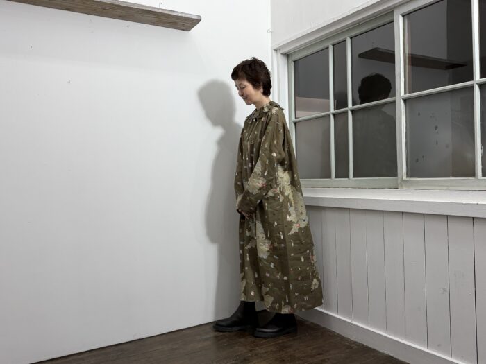 No.8600 LINEN T.I.G.B. RUFFLE COLLAR DRESS 2-4月 6
