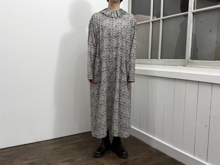 No.8658 LAWN RUFFLE COLLAR DRESS artichoke 2-4月 1