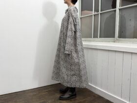 No.8658 LAWN RUFFLE COLLAR DRESS artichoke 2-4月 2