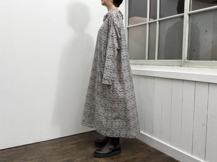 No.8658 LAWN RUFFLE COLLAR DRESS artichoke 2-4月 2