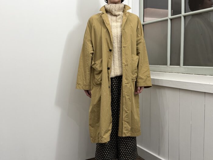 No.8579 GARMENT DYE OPEN COLLAR WORK COAT 2-4月 1