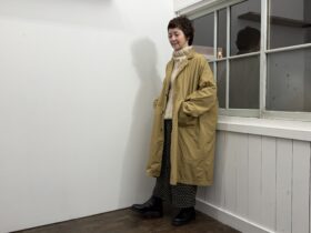 No.8579 GARMENT DYE OPEN COLLAR WORK COAT 2-4月 5