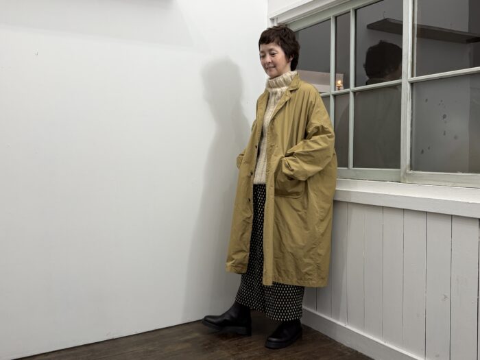 No.8579 GARMENT DYE OPEN COLLAR WORK COAT 2-4月 5